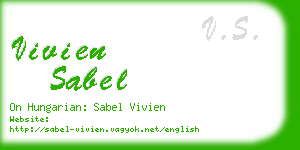 vivien sabel business card